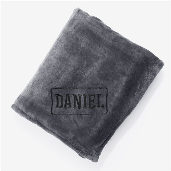 His Classic Embroidered Fleece Blankets - 53288