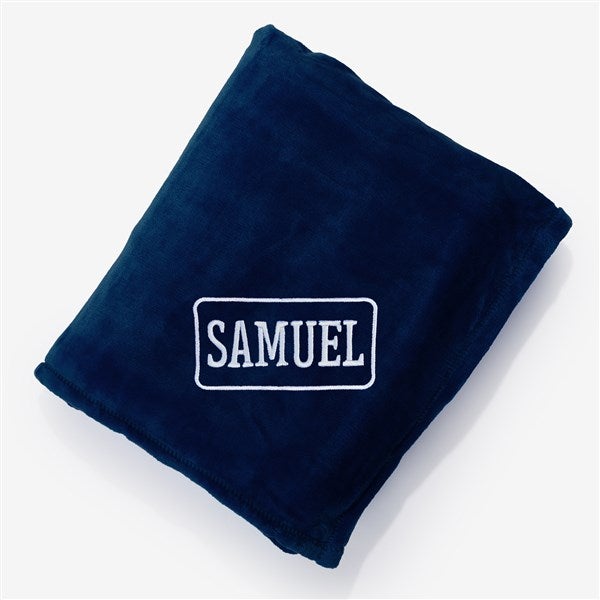 His Classic Embroidered Fleece Blankets - 53288
