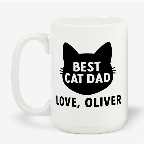 Cat Dad Personalized Photo Coffee Mugs - 53293