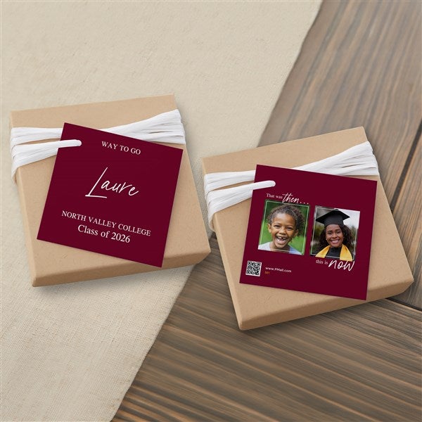 Then & Now Graduate Personalized Gift Tags - 53364