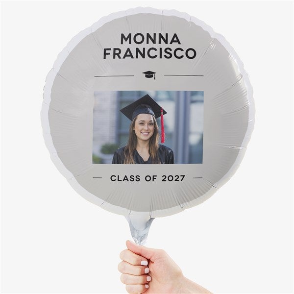 Modern Graduate Personalized 18" Foil Photo Balloon - 53375