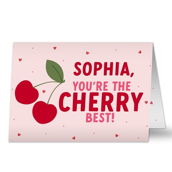 Sweet Cherries Personalized Greeting Card  - 53411