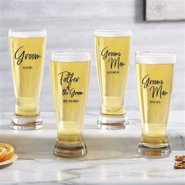 Personalized Wedding Party Beer Glass Collection by Jessie James Decker - 53493