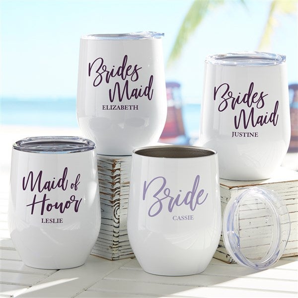 Personalized Bridal Party Insulated Wine Cup by Jessie James Decker - 53496