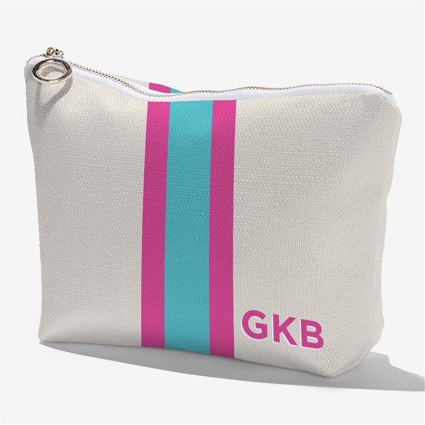 Stripehaus Initials Personalized Makeup Bag - 53519