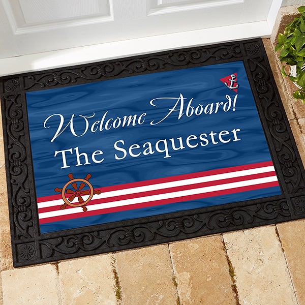 Welcome Aboard Personalized Doormat