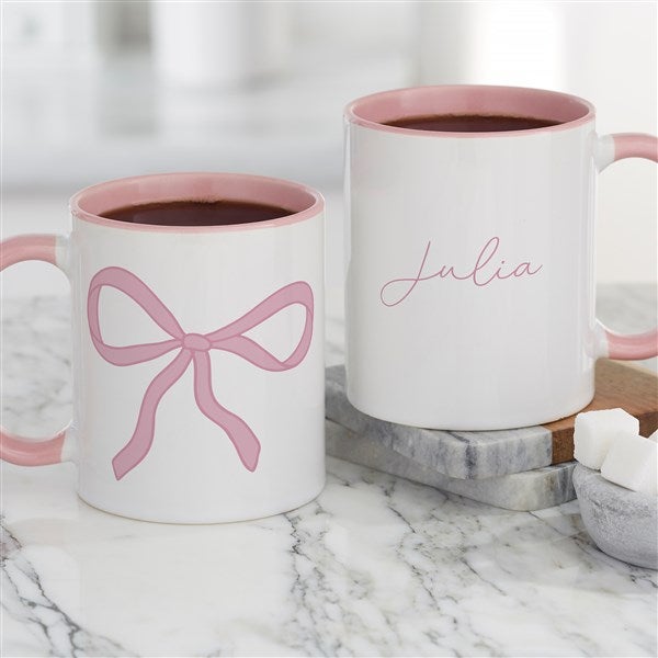 Personalized Pink Bow Coffee Mug by Jessie James Decker - 53548