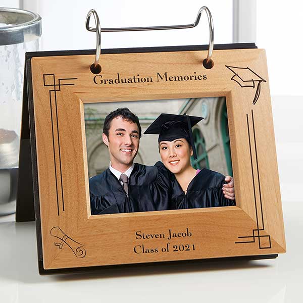 Personalized Graduation Flip Photo Album Frame