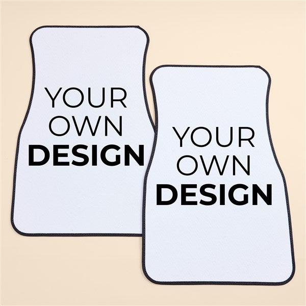 Design Your Own Personalized Front Car Mat Set - 53651
