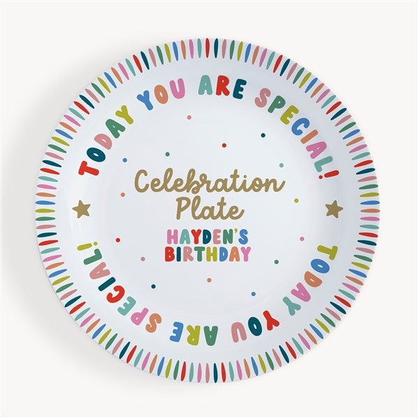 Special Celebration Personalized 10&quot; Polymer Plate  - 53656