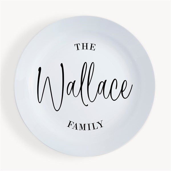 Family Name Personalized 10&quot; Polymer Plate  - 53659