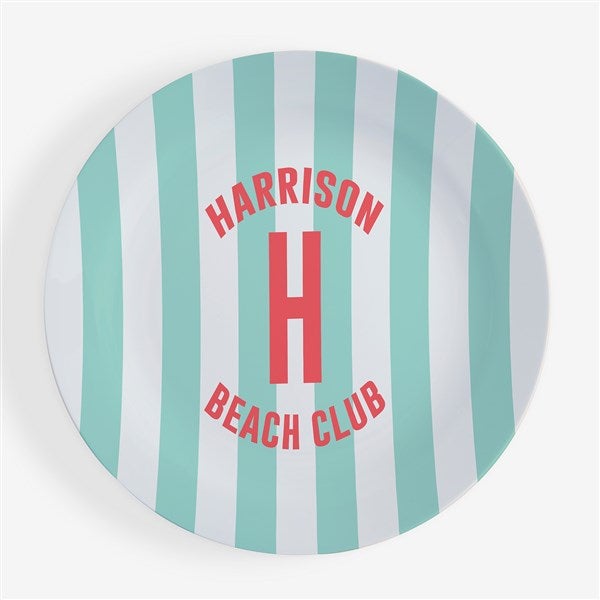 Sunkissed Stripes Personalized Polymer Plate  - 53660