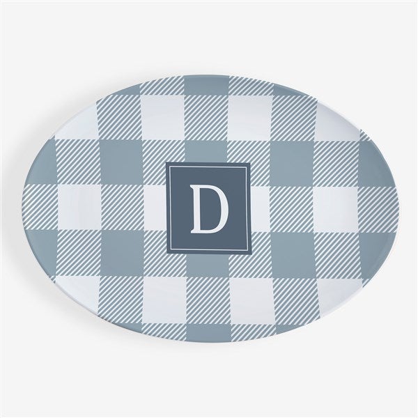 Custom Pattern Personalized Oval Polymer Platter  - 53666