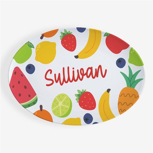 Summer Fruit Personalized Oval Polymer Platter - 53670