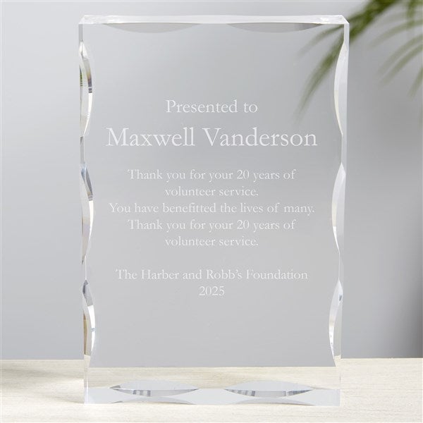 Acrylic Plaque - Vertical - 53680