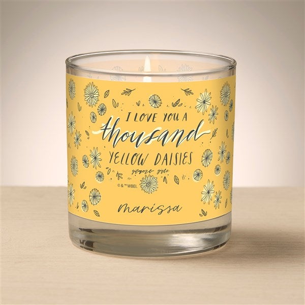 Gilmore Girls™ Thousand Yellow Daisies Personalized 8oz Glass Candle - 53757