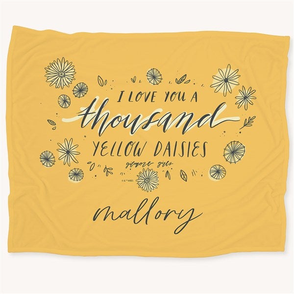 Gilmore Girls Thousand Yellow Daisies Personalized Blankets - 53759