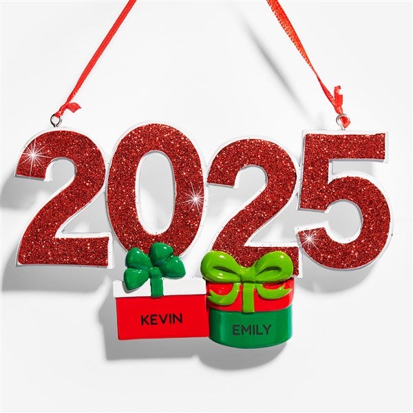 2025 Family Present Personalized Ornament - 53857