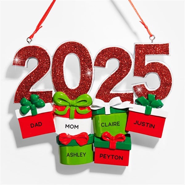 2025 Family Present Personalized Ornament - 53857
