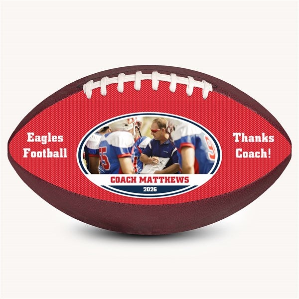 Personalized Coach Photo Football - 54062D