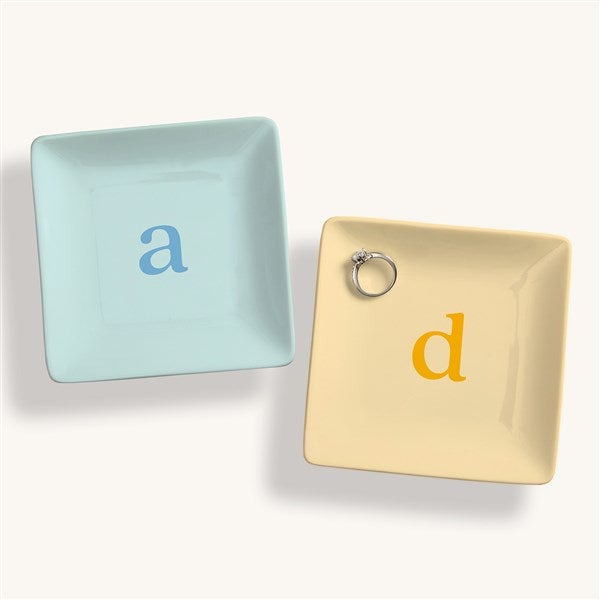 Typewriter Initial Personalized Ring Dish  - 54211