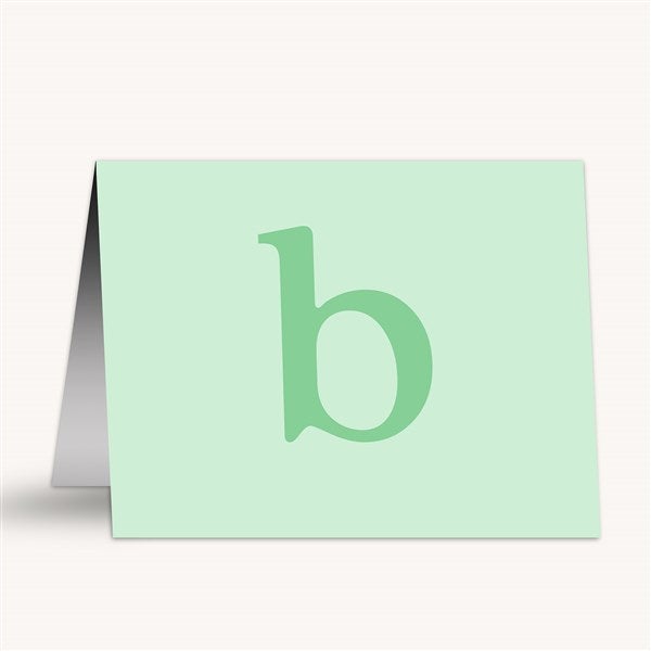 Typewriter Initial Personalized Note Cards  - 54241