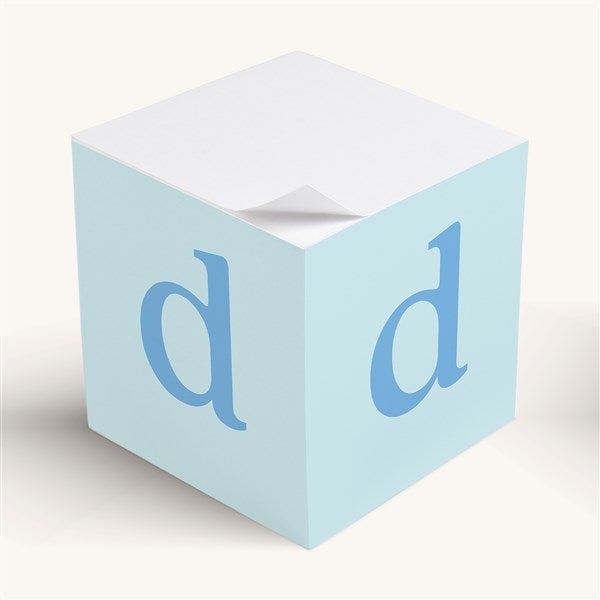 Typewriter Initial Personalized Paper Note Cube  - 54242
