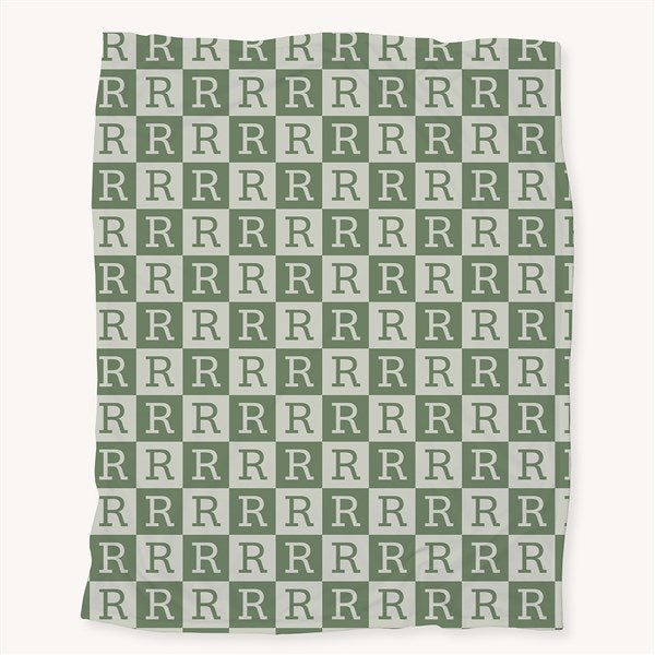Initial Block Personalized Blanket  - 54260
