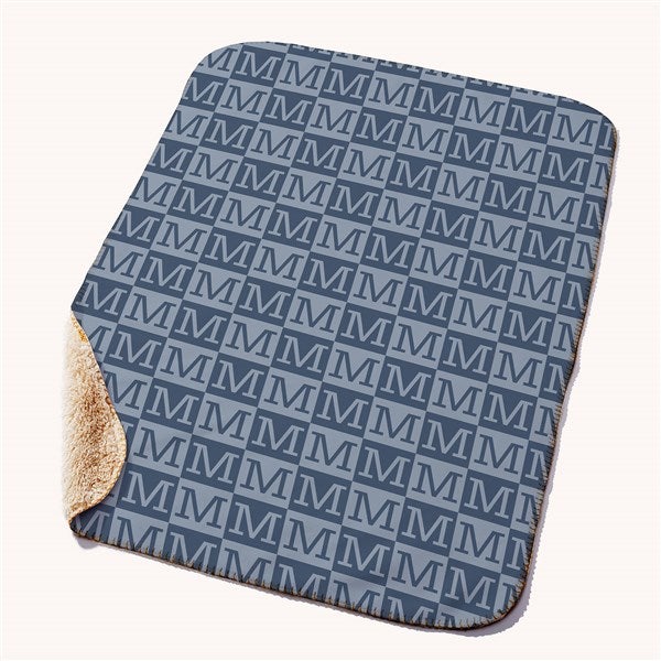Initial Block Personalized Baby Blanket  - 54261