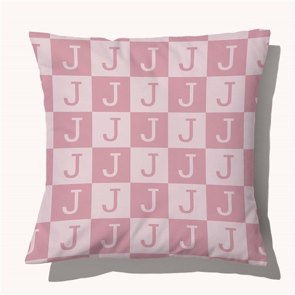Initial Block Personalized Throw Pillow  - 54262