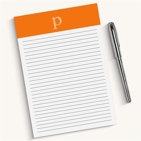 Typewriter Initial Personalized Notepad  - 54263