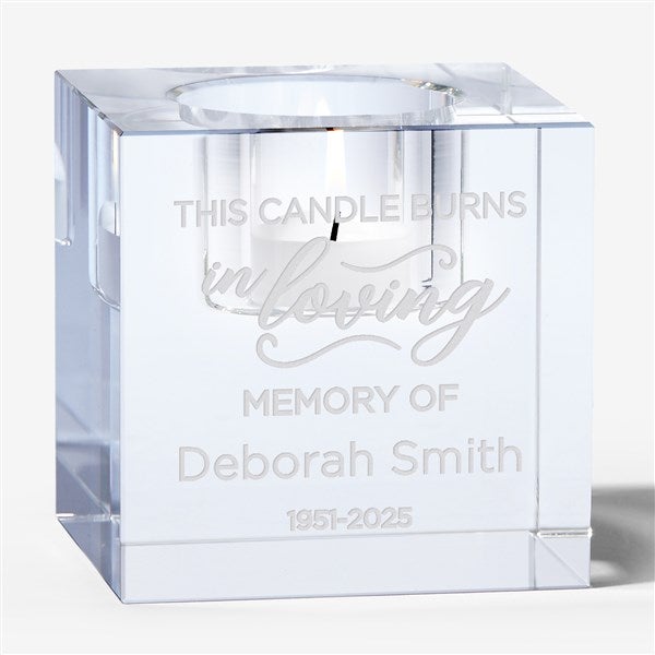Memorial Personalized Ice Cube Votive  - 54298