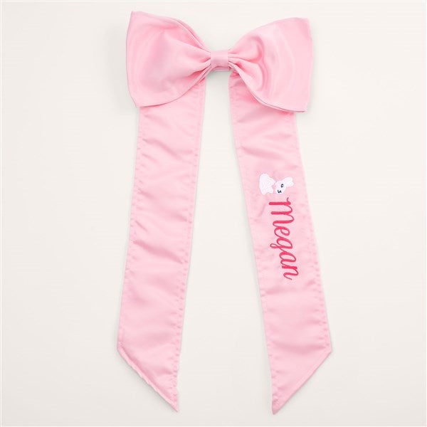 Bunny Name Embroidered Easter Bow  - 54305