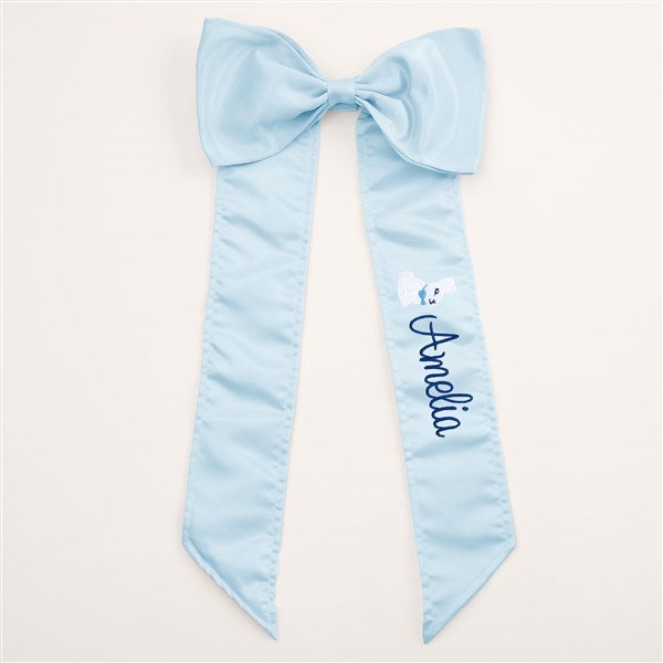 Bunny Name Embroidered Easter Bow  - 54305