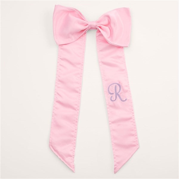 Personalized Bow with Embroidered Initial - 54306
