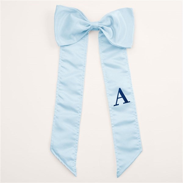 Personalized Bow with Embroidered Initial - 54306