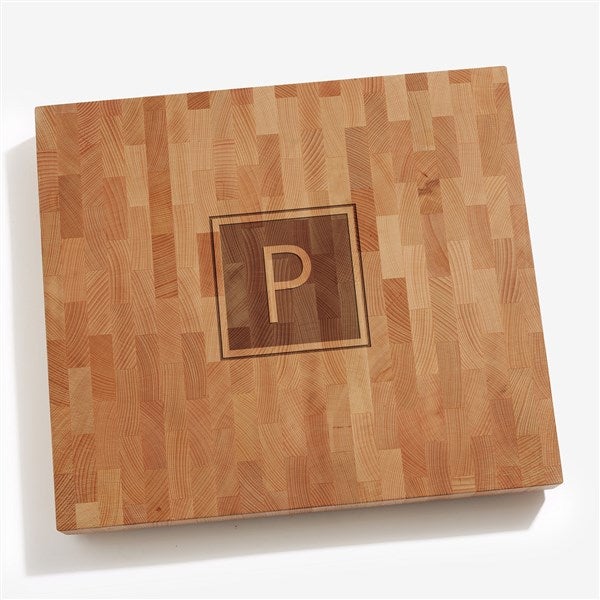 Initial Personalized Butcher Block Cutting Board  - 54319