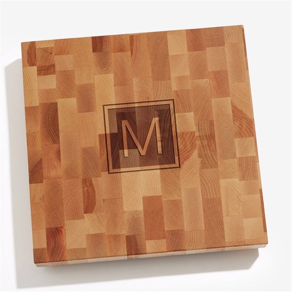 Initial Personalized Butcher Block Cutting Board  - 54319