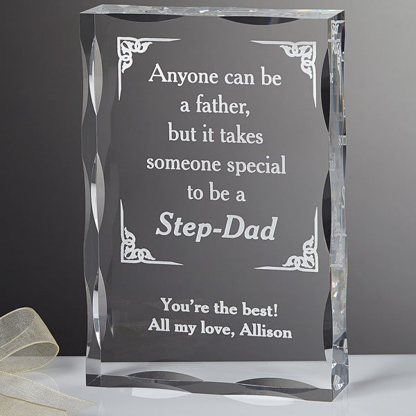 Personalized Step Father Keepsake Gift