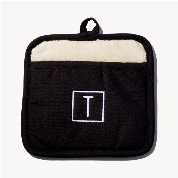 Initial Embroidered Pot Mitt - 54331