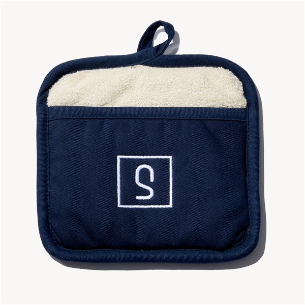Initial Embroidered Pot Mitt - 54331