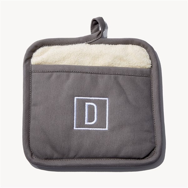 Initial Embroidered Pot Mitt - 54331