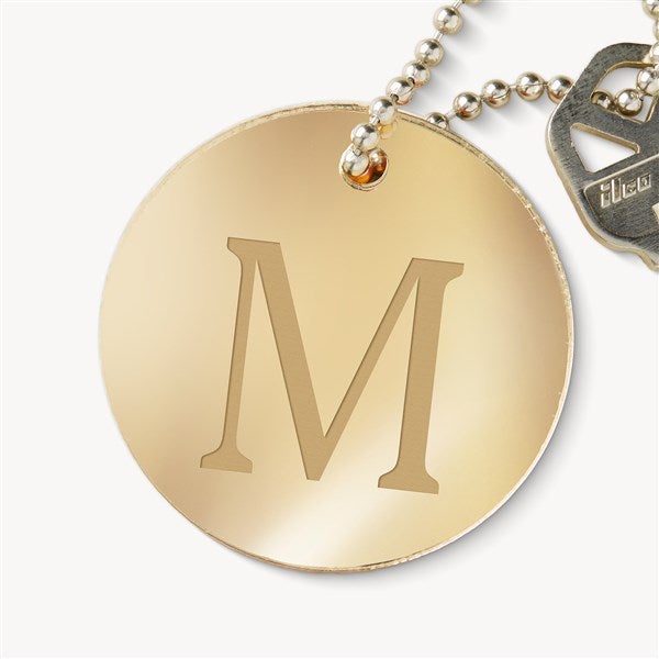 Initial Personalized Round Acrylic Keychain  - 54349