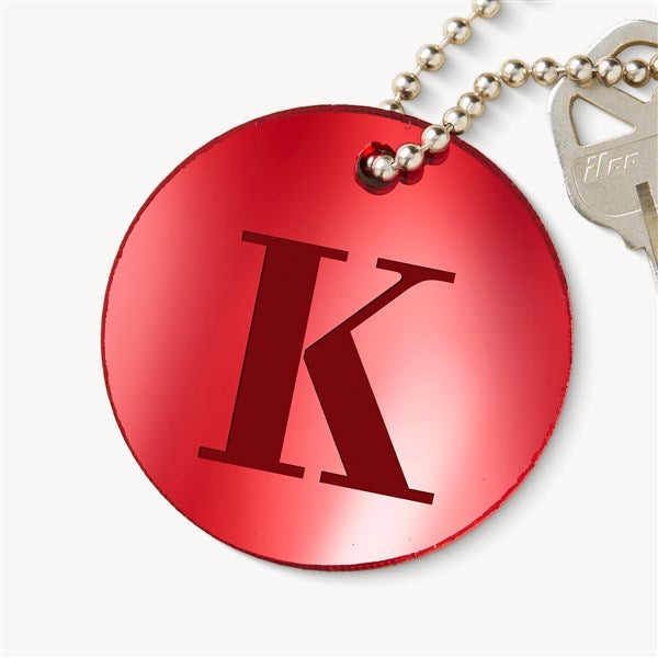 Initial Personalized Round Acrylic Keychain  - 54349