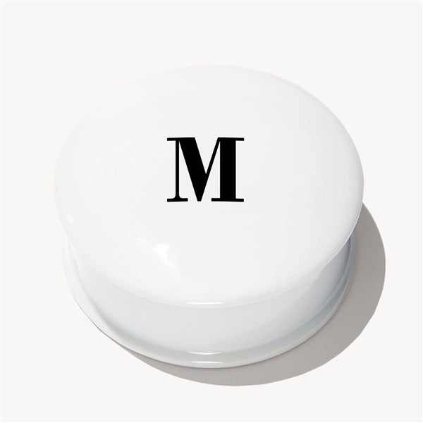 Black Initial Personalized Jewelry Box  - 54350