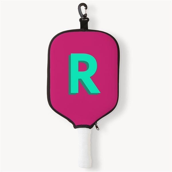 Shadow Initial Personalized Pickleball Paddle Cover  - 54351