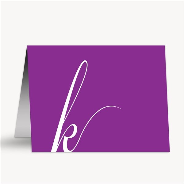 Initial Personalized Note Cards  - 54353