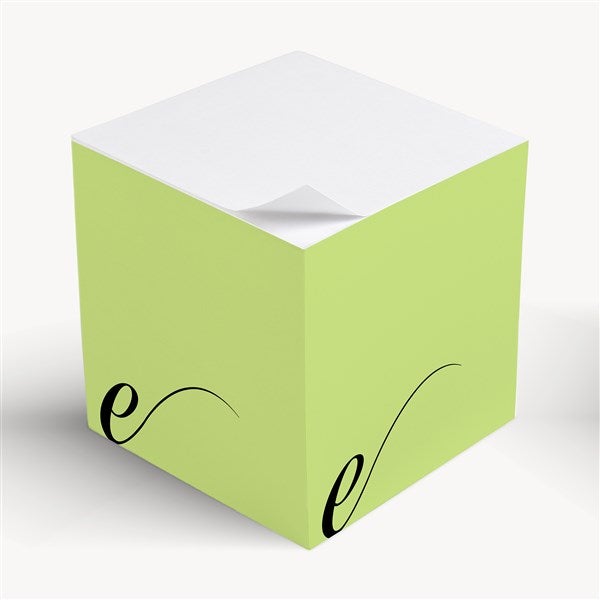 Initial Personalized Paper Note Cube  - 54354