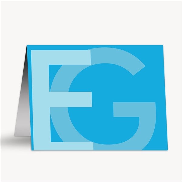 Monogram Personalized Note Cards  - 54357