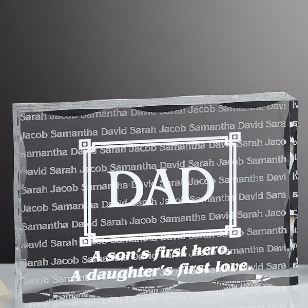 Personalized Gifts for Dad - First Hero, First Love Keepsake - 5436